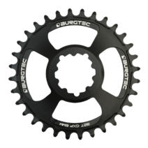 Burgtec Thick-Thin Chainring GXP 6mm Offset Direct Mount 30T Black