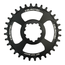 Burgtec Thick-Thin Chainring GXP 3mm Offset Direct Mount 28T Black