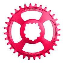 Burgtec Thick-Thin Chainring GXP 3mm Offset Direct Mount 28T Toxic Barbie Pink
