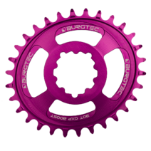 Burgtec Thick-Thin Oval Chainring GXP 3mm Offset Direct Mount 30T Purple Rain