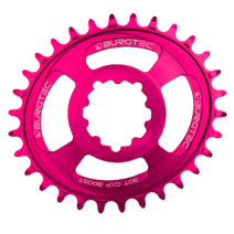 Burgtec Thick-Thin Oval Chainring GXP 3mm Offset Direct Mount 30T Toxic Barbie Pink