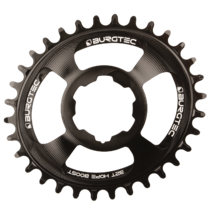 Burgtec Thick-Thin Oval Chainring Hope Boost Direct Mount 30T Black