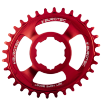 Burgtec Thick-Thin Oval Chainring Hope Boost Direct Mount 30T Race Red