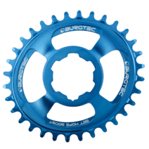 Burgtec Thick-Thin Oval Chainring Hope Boost Direct Mount 30T Deep Blue