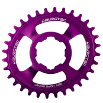 Burgtec Thick-Thin Oval Chainring Hope Boost Direct Mount 32T Purple Rain