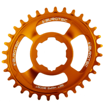 Burgtec Thick-Thin Oval Chainring Hope Boost Direct Mount 30T Iron Bro Orange