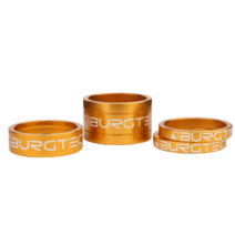 Burgtec Stem Spacer Kit (5mm x 2, 10mm, 20mm) Bullion Gold