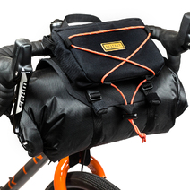Restrap Bikepacking Barbag 14 Litres + Food Pouch + Dry Bag Black/Orange