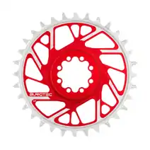 Burgtec SRAM 8-Bolt Chainring (thick/thin 3mm offset) - 32t - Race Red