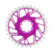 Burgtec SRAM 8-Bolt Chainring (thick/thin 3mm offset) - 32t - Purple Rain