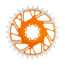 Burgtec SRAM 8-Bolt Chainring (thick/thin 3mm offset) - 32t - Iron Bro Orange