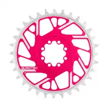 Burgtec SRAM 8-Bolt Chainring (thick/thin 3mm offset) - 32t - Toxic Barbie Pink