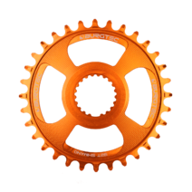 Burgtec Thick-Thin Chainring Shimano Direct Mount 12-Speed 30T Iron Bro Orange