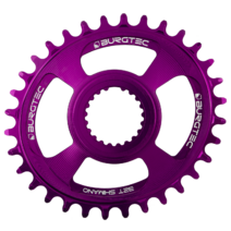 Burgtec Thick-Thin Oval Chainring Shimano Direct Mount 12-Speed 30T Purple Rain
