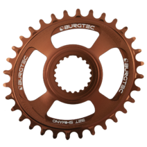 Burgtec Thick-Thin Oval Chainring Shimano Direct Mount 12-Speed 30T Kash Bronze