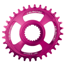 Burgtec Thick-Thin Oval Chainring Shimano Direct Mount 12-Speed 30T Toxic Barbie Pink