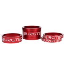 Burgtec Stem Spacer Kit (5mm x 2, 10mm, 20mm) Race Red