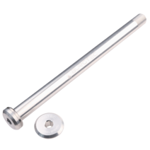 Burgtec Santa Cruz Rear Axle 12 x 168.5mm M12x1.0 Rhodium Silver