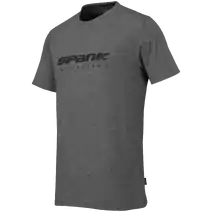 Spank T-Shirt Logo Charcoal/Black Medium