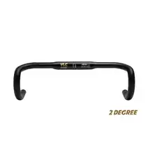 VLCmade PITCHER HANDLE BAR 31.8x400mm, 2 degree flare, WET BLACK