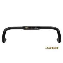 VLCmade PITCHER HANDLE BAR, MEDIUM-FLARED ( F:12D), ERGO-SHAPE, 31.8x440mm - Wet Black