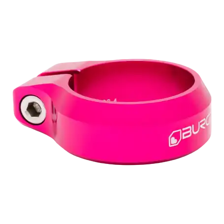 Burgtec Seat Clamp - 37mm Diameter - Toxic Barbie Pink