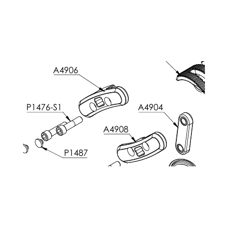 KS Parts LHS Backward Link + Rod (Cantrell) A4908