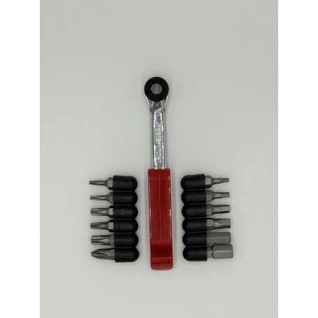 Prestacycle Prestaratchet Multi-Tool Kit with 12 Bits