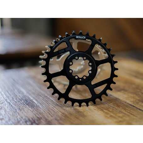 Veloci Cycles Rollcii V.2 N/W 34T Chainring ( Dm8-Sram), Black
