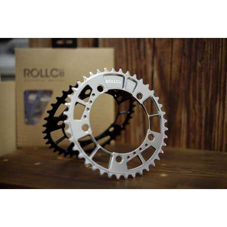 ROLLOCii V.2 ROCKER N/W Chainring BCD110, 40T 12S ( 9~11S COMPATIBLE) Light Gray