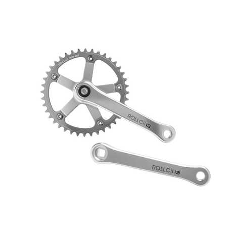 ROLLCii N/W CHAINRING BCD130 40T Polished Silver / GRAY