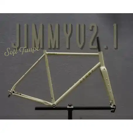 Jimmy V2.1 Frame Set (incl Carbon Fork) M520 Soft Taupe 