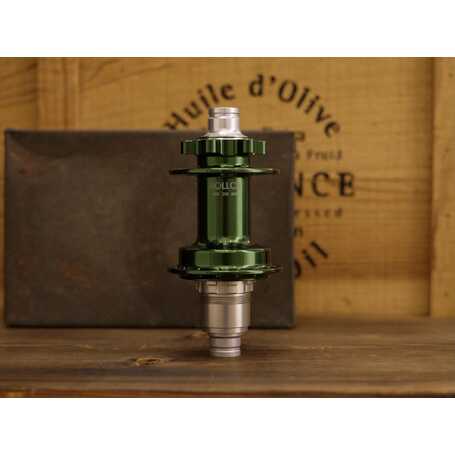 VLCmade RC39DB 6 BOLT BOOST REAR HUB, M12x148, 32H, BASIL GREEN