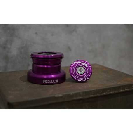 ROLLOCii ZS44/EC44 HEADSET, 1 1/8" x 1.5" Tapered Steerer LAVENDER