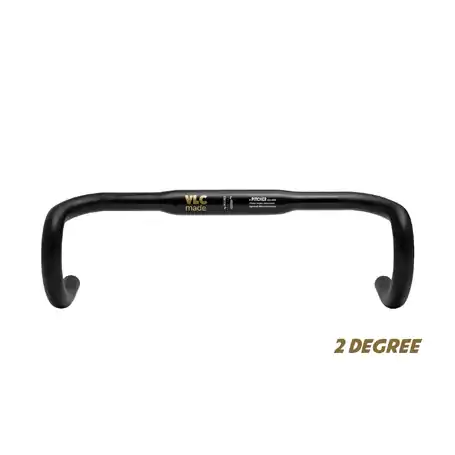 VLCmade PITCHER HANDLE BAR 31.8x420mm 2 degree flare WET BLACK