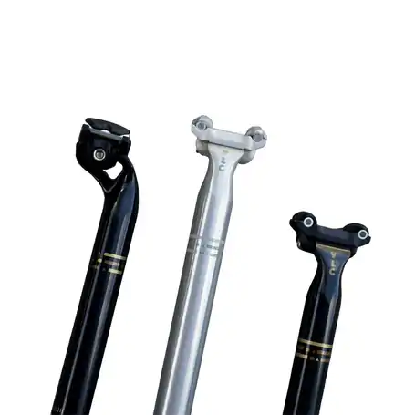 VLCmade TORCH SEAT POST 18 Seatpost, 27.2 x 400MM, Polish Silver